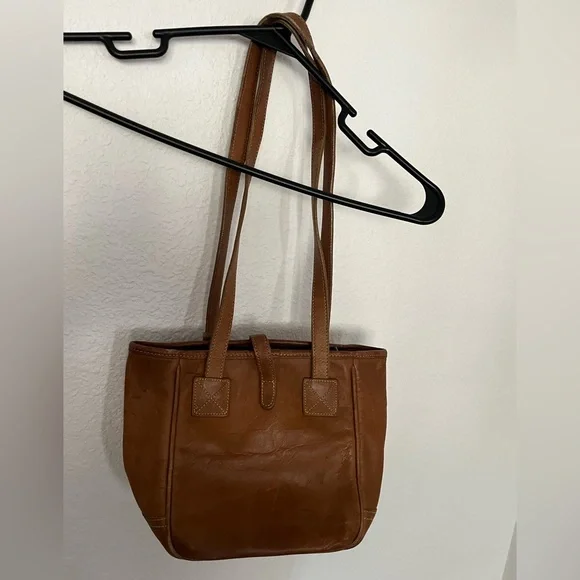 Vintage Dooney & Bourke brown leather bucket bag - Picture 3 of 14